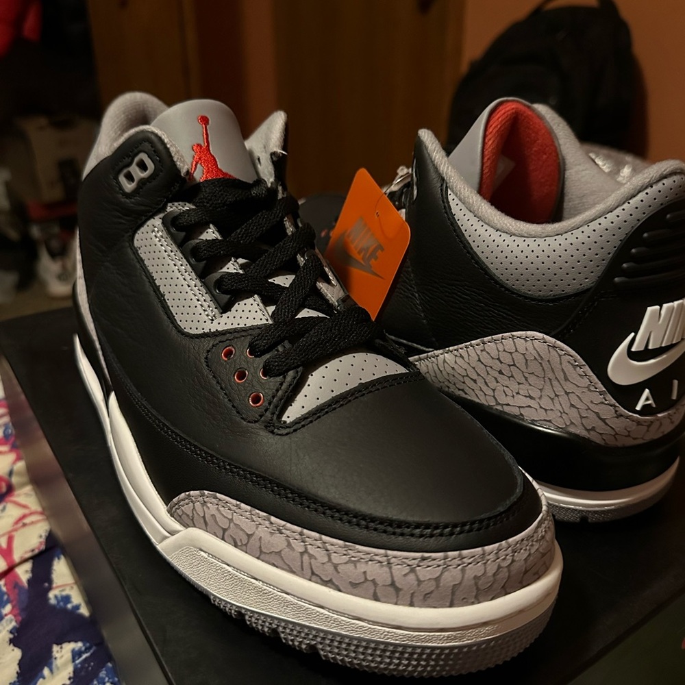 Air Jordan 3 Retro Black Cement 2024 - Nike Air - Size 11